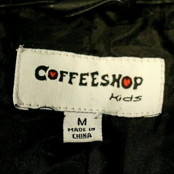 COFFEESHOP KIDS Faux Leather Quilted Moto Jacket - Picture 6 of 6